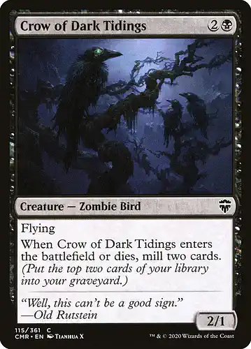 Crow of Dark Tidings - cmr Spoiler