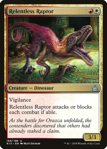 Relentless Raptor - rix Spoiler