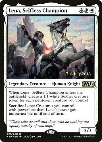 Lena, Selfless Champion - m19 Spoiler