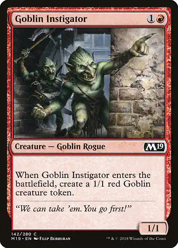 Goblin Instigator - m19 Spoiler