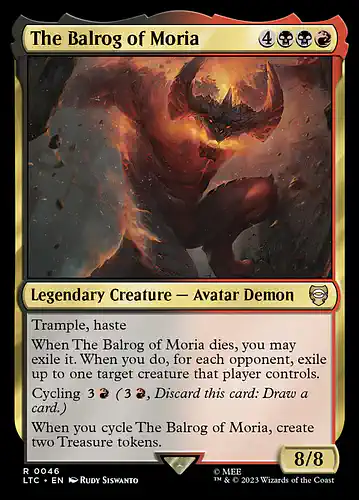The Balrog of Moria - ltc Spoiler