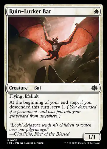 Ruin-Lurker Bat - lci Spoiler