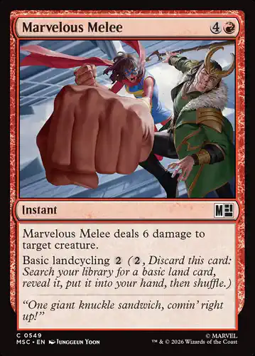 Marvelous Melee - msc Spoiler