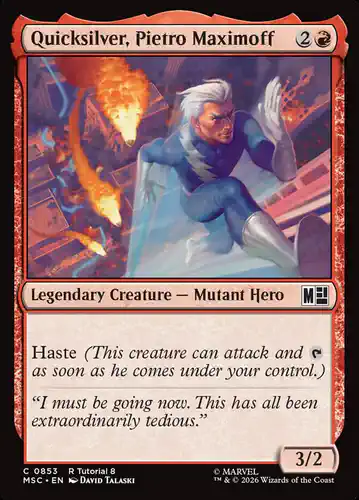 Quicksilver, Pietro Maximoff - msc Spoiler