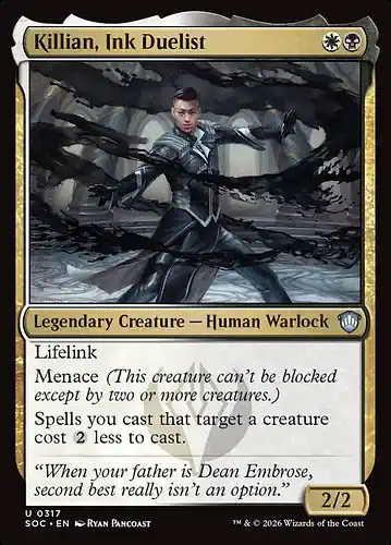 Killian, Ink Duelist - soc Spoiler
