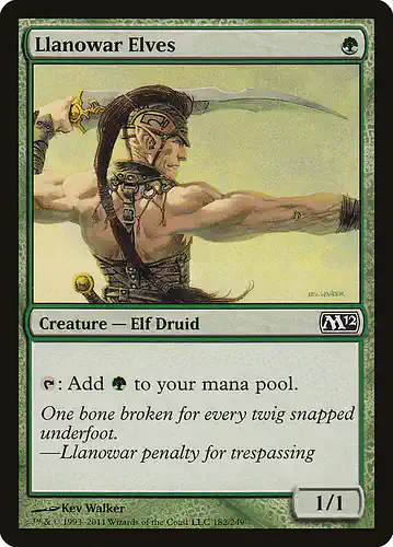 Llanowar Elves - m12 Spoiler