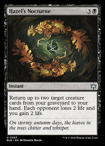 Hazel's Nocturne - blb Spoiler