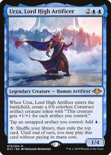 Urza, Lord High Artificer - mh1 Spoiler