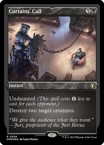 Curtains' Call - cmm Spoiler