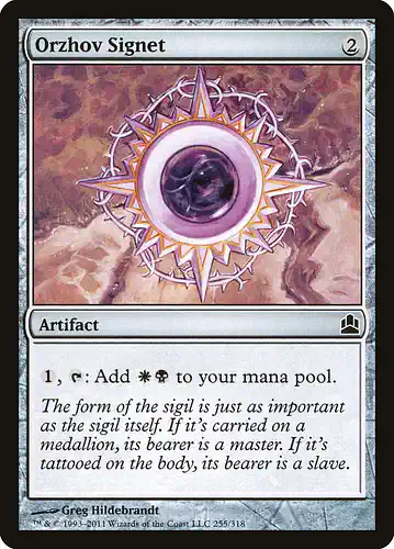 Orzhov Signet - cmd Spoiler