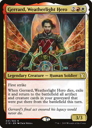 Gerrard, Weatherlight Hero - c19 Spoiler