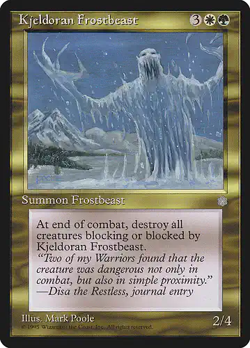 Kjeldoran Frostbeast - ice Spoiler