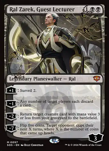 Ral Zarek, Guest Lecturer - sos Spoiler