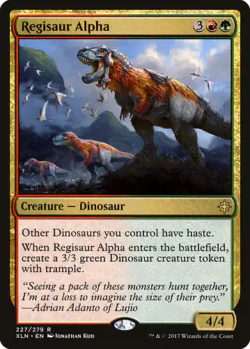 Regisaur Alpha - xln Spoiler