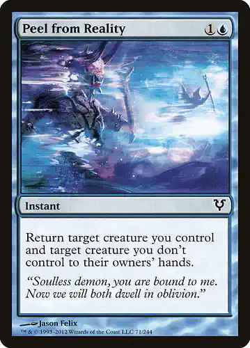 Peel from Reality - avr Spoiler