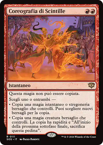 Choreographed Sparks - sos Spoiler