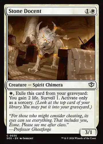 Stone Docent - sos Spoiler