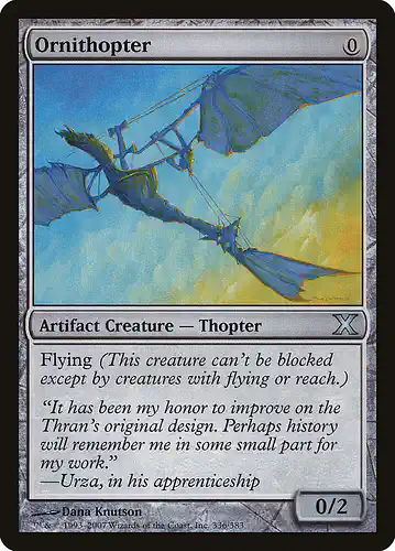 Ornithopter - 10e Spoiler