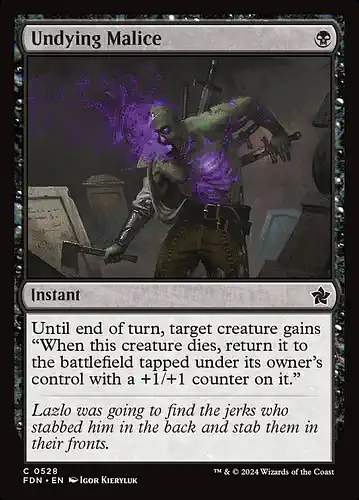 Undying Malice - fdn Spoiler