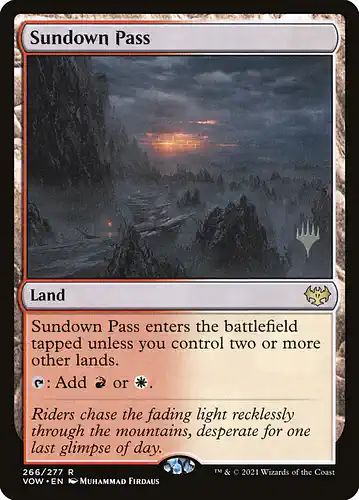 Sundown Pass - vow Spoiler