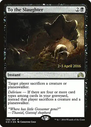 To the Slaughter - soi Spoiler