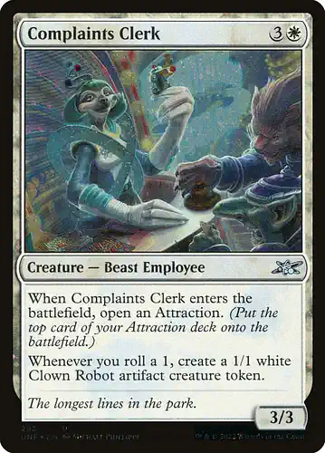Complaints Clerk - unf Spoiler