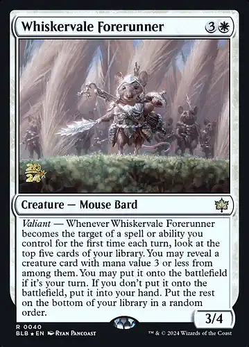 Whiskervale Forerunner - blb Spoiler