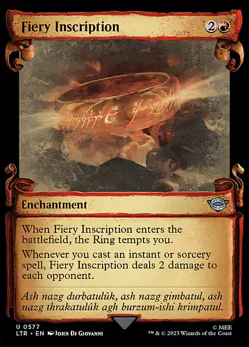 Fiery Inscription - ltr Spoiler