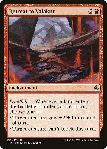 Retreat to Valakut - bfz Spoiler