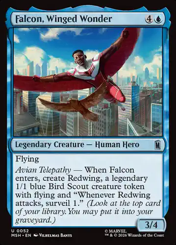 Falcon, Winged Wonder - msh Spoiler