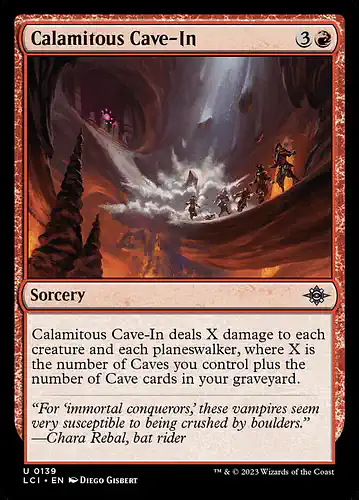 Calamitous Cave-In - lci Spoiler
