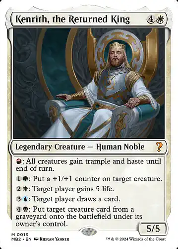Kenrith, the Returned King - mb2 Spoiler