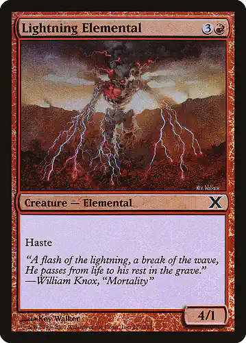 Lightning Elemental - 10e Spoiler