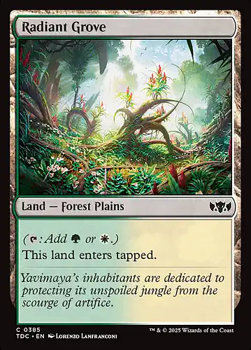 Radiant Grove - tdc Spoiler