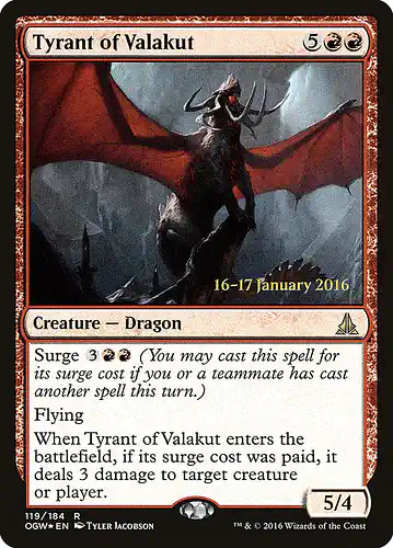 Tyrant of Valakut - ogw Spoiler
