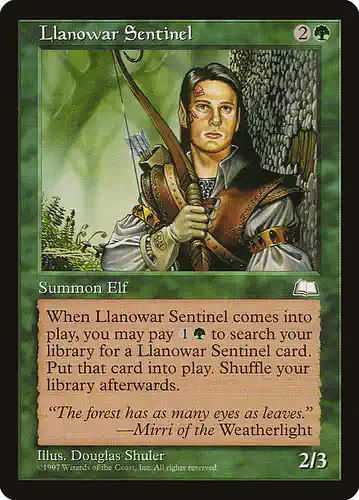 Llanowar Sentinel - wth Spoiler