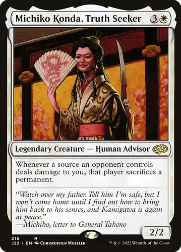Michiko Konda, Truth Seeker - j22 Spoiler