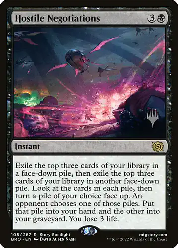 Hostile Negotiations - bro Spoiler