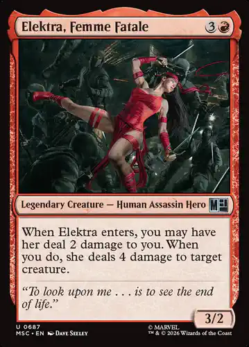 Elektra, Femme Fatale - msc Spoiler