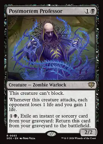 Postmortem Professor - sos Spoiler