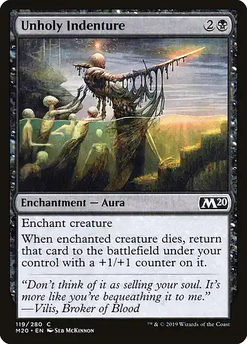 Unholy Indenture - m20 Spoiler