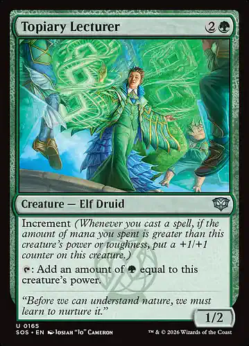 Topiary Lecturer - sos Spoiler
