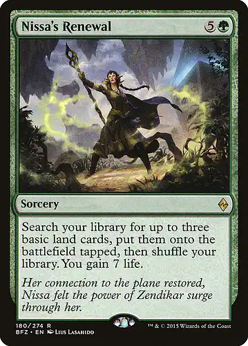 Nissa's Renewal - bfz Spoiler