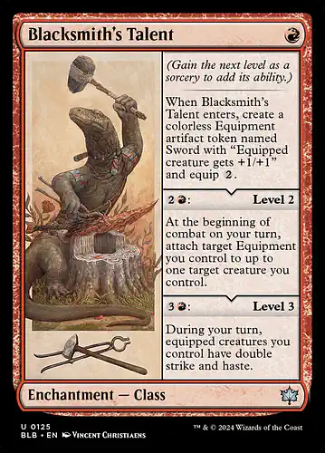 Blacksmith's Talent - blb Spoiler