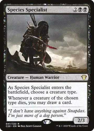 Species Specialist - c20 Spoiler