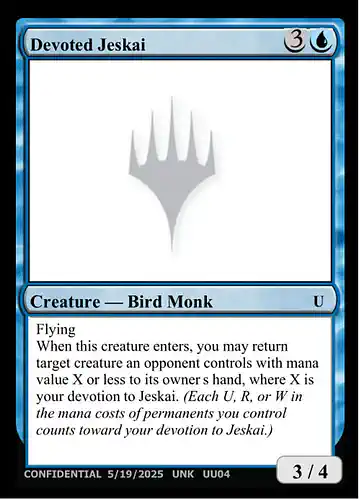 Devoted Jeskai - unk Spoiler
