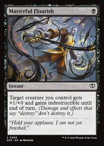 Masterful Flourish - sos Spoiler
