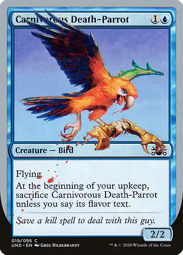 Carnivorous Death-Parrot - und Spoiler