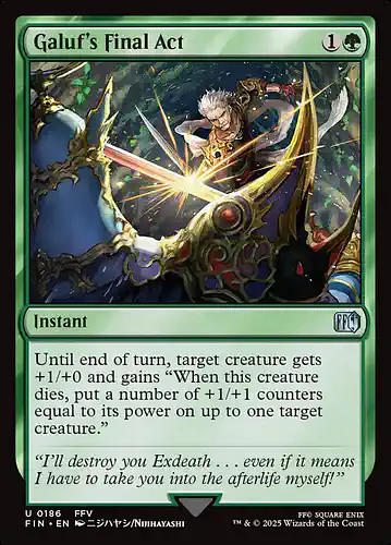 Galuf's Final Act - fin Spoiler