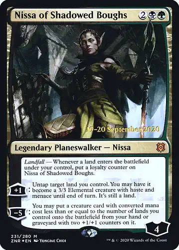 Nissa of Shadowed Boughs - znr Spoiler